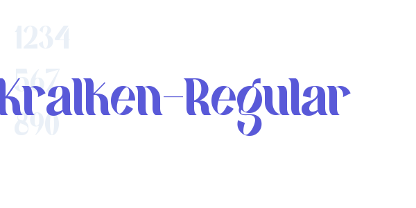 Kralken-Regular font free