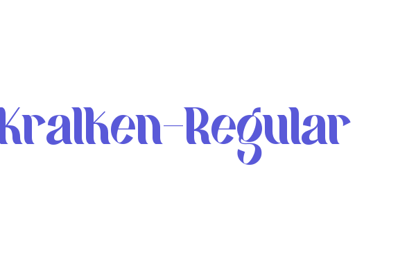 Kralken-Regular Font