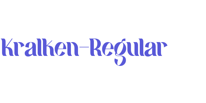 Kralken-Regular Font Download