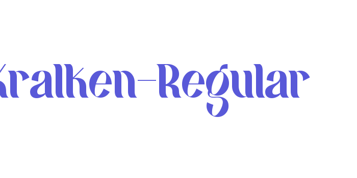 Kralken-Regular Font