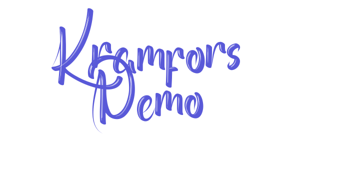 Kramfors Demo Font