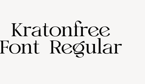 Kratonfree Font-Regular Font