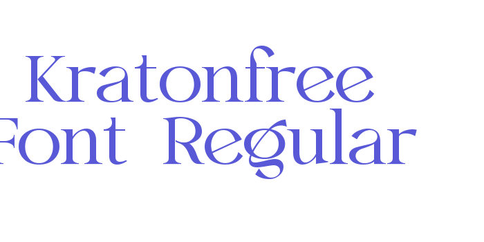 Kratonfree Font-Regular Font