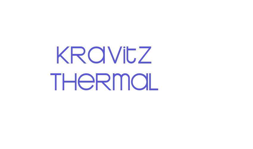 Kravitz Thermal Font