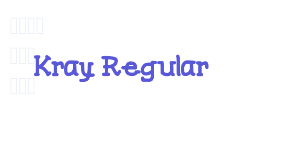 Kray Regular font