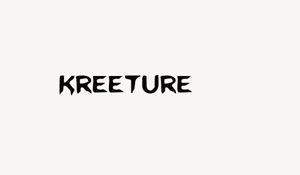 Kreeture Font