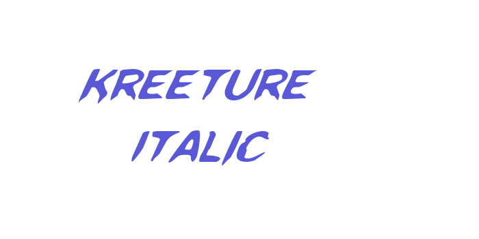 Kreeture Italic Font