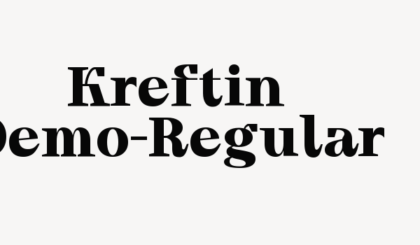 Kreftin Demo-Regular Font