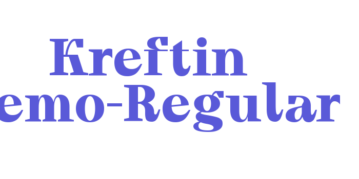 Kreftin Demo-Regular Font