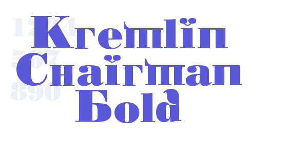 Kremlin Chairman Bold font free