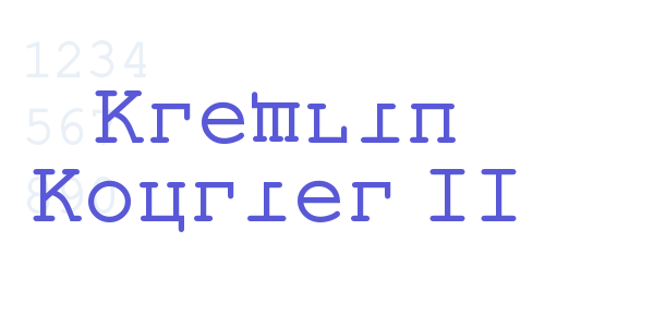 Kremlin Kourier II font free