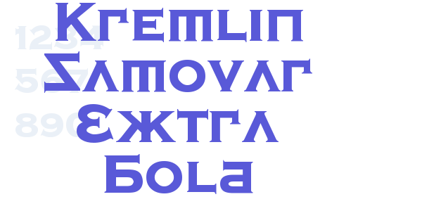 Kremlin Samovar Extra Bold font