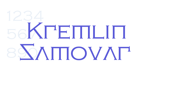 Kremlin Samovar font