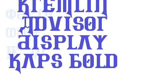 Kremlin Advisor Display Kaps Bold-font-download