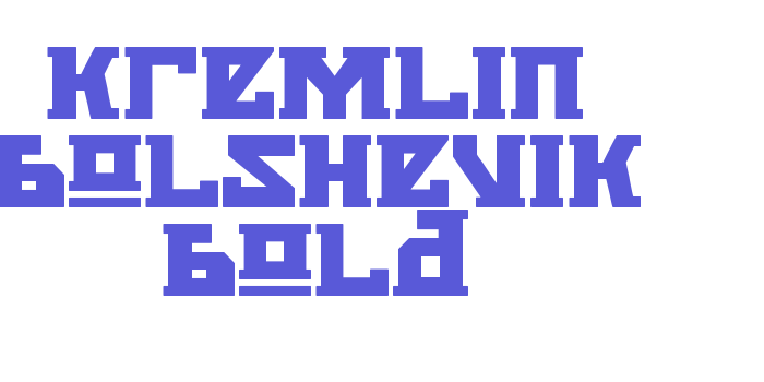 Kremlin Bolshevik Bold Font Download