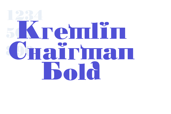 Kremlin Chairman Bold Font Download