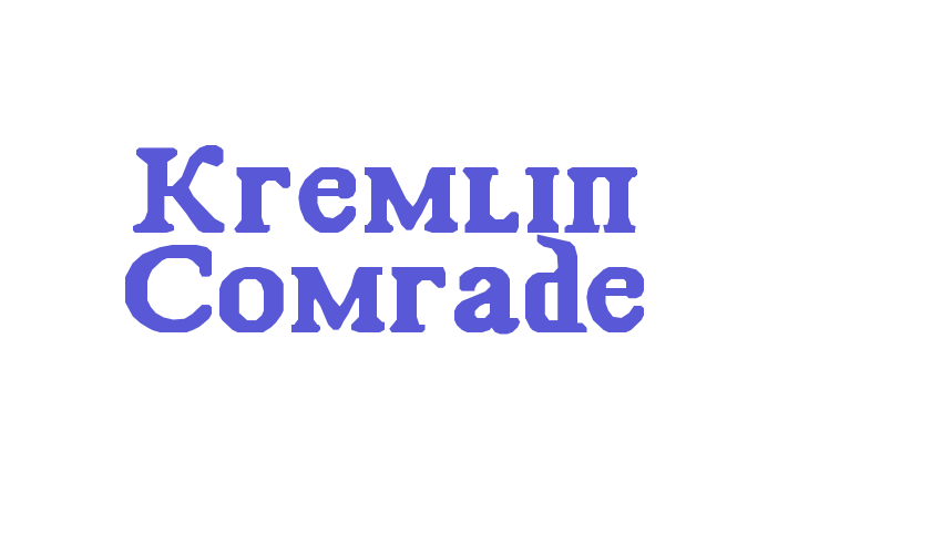 Kremlin Comrade Font Download