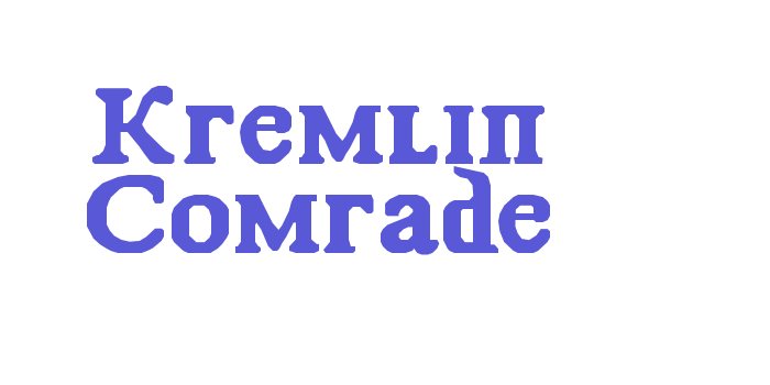 Kremlin Comrade Font Download