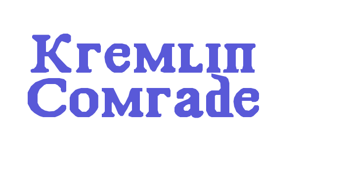 Kremlin Comrade Font