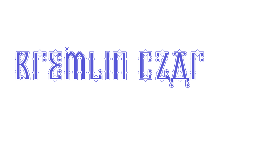 Kremlin Czar Font Download