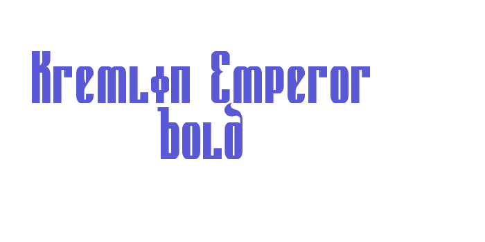 Kremlin Emperor Bold Font Download