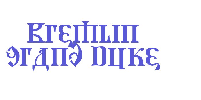 Kremlin Grand Duke Font Download