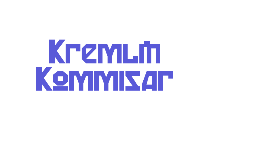 Kremlin Kommisar Font Download