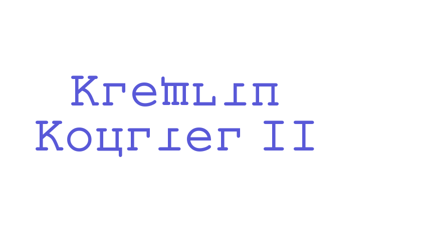 Kremlin Kourier II Font Download