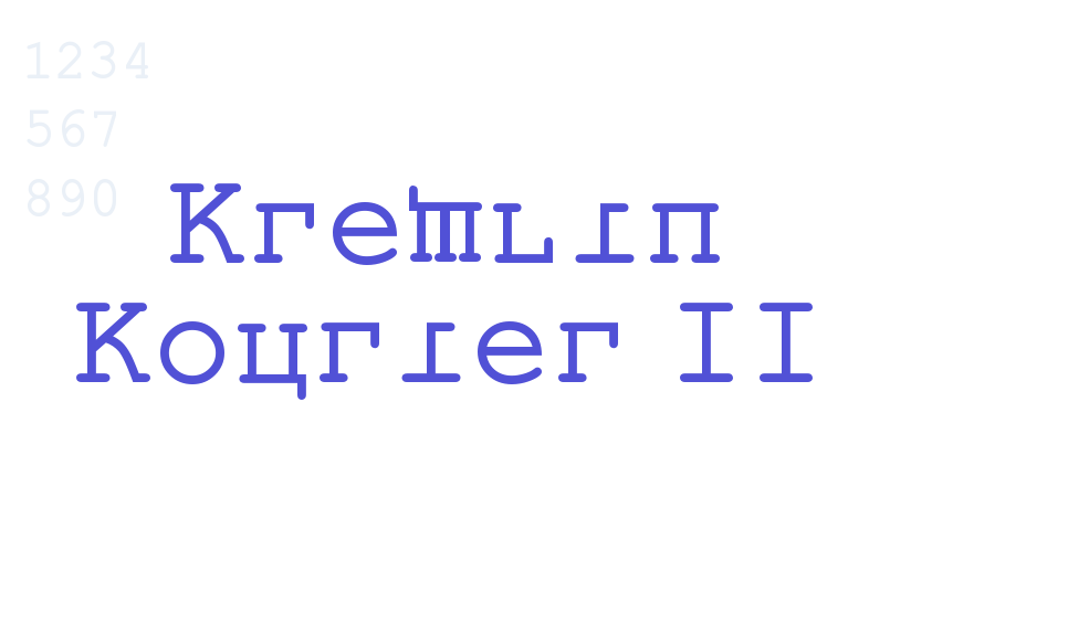 Kremlin Kourier II-font-download