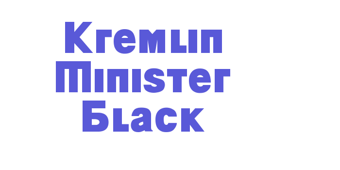 Kremlin Minister Black Font Download