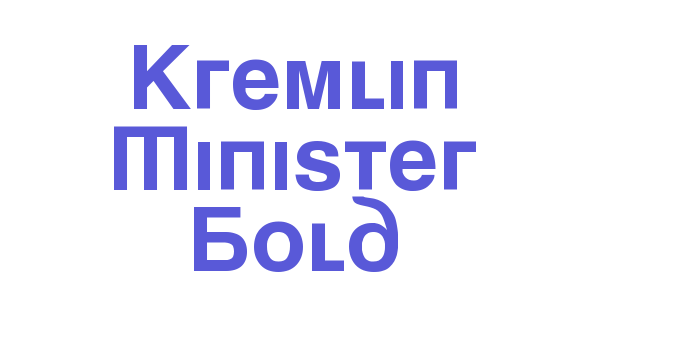 Kremlin Minister Bold Font Download