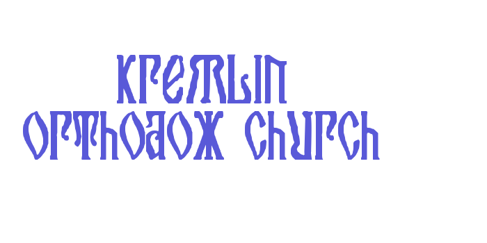 Kremlin Orthodox Church Font Download