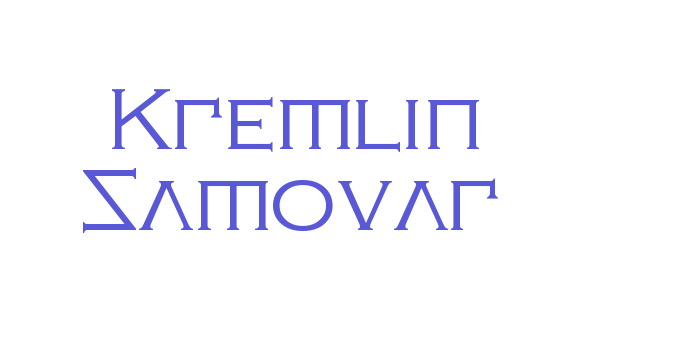 Kremlin Samovar Font Download