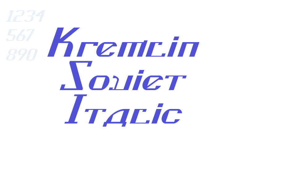 Kremlin Soviet Italic-font-download