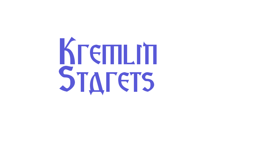 Kremlin Starets Font