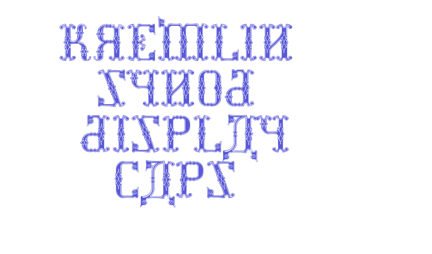 Kremlin Synod (Display Caps) Font