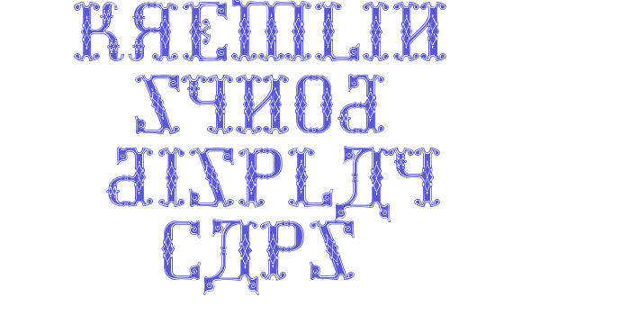 Kremlin Synod (Display Caps) Font Download