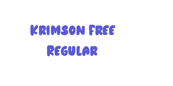 Krimson Free Regular font free