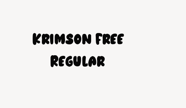 Krimson Free Regular Font