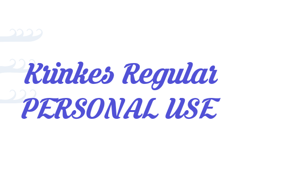 Krinkes Regular PERSONAL USE Font Download