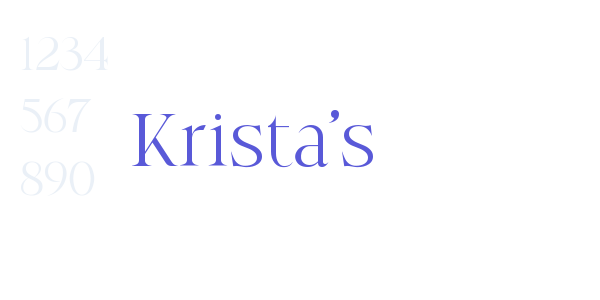 Krista’s font free