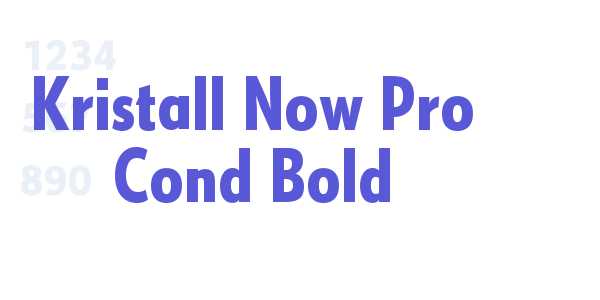 Kristall Now Pro Cond Bold font free