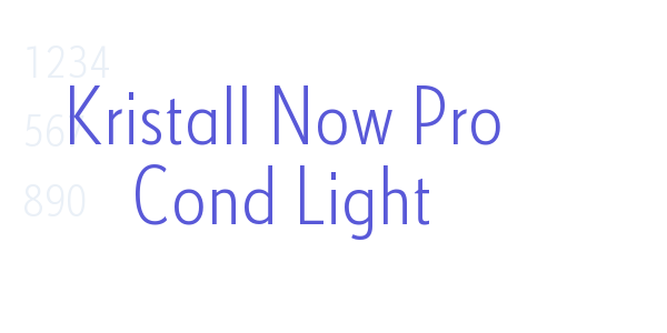 Kristall Now Pro Cond Light font free