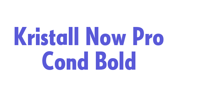 Kristall Now Pro Cond Bold Font Download