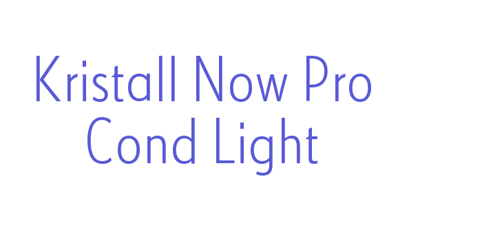 Kristall Now Pro Cond Light Font