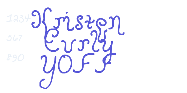 Kristen Curly YOFF font