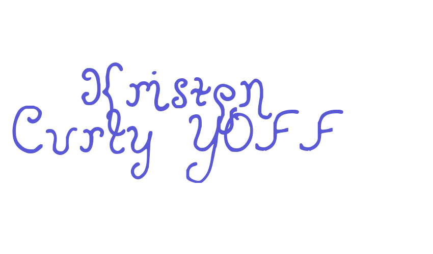 Kristen Curly YOFF Font Download