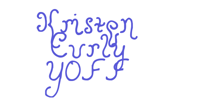 Kristen Curly YOFF Font Download