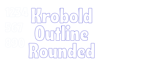 Krobold Outline Rounded font free