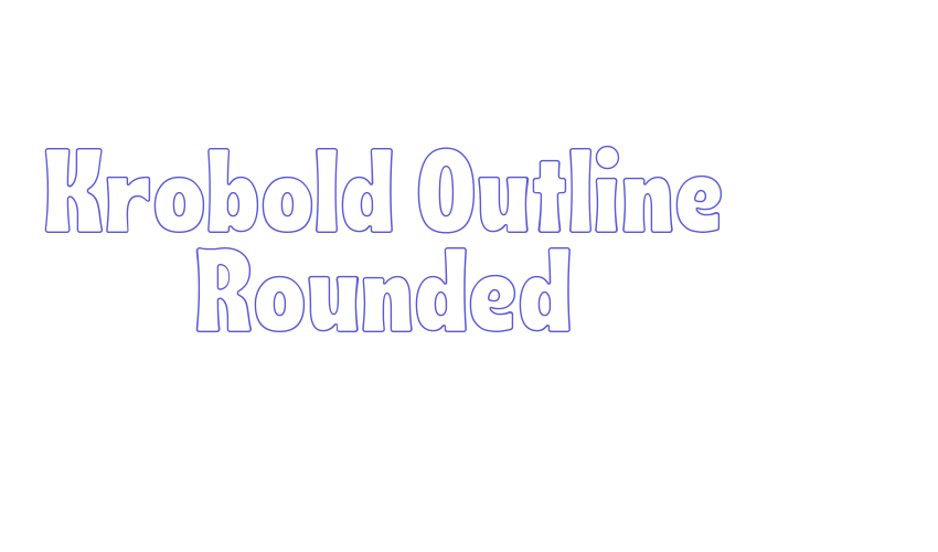 Krobold Outline Rounded Font Download